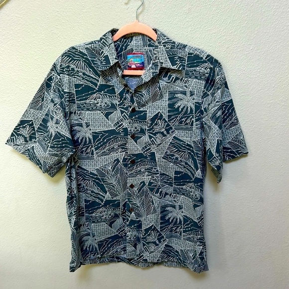 Reyn Spooner Hawaiian Short Sleeve Button Down Shirt - Picture 1 of 9